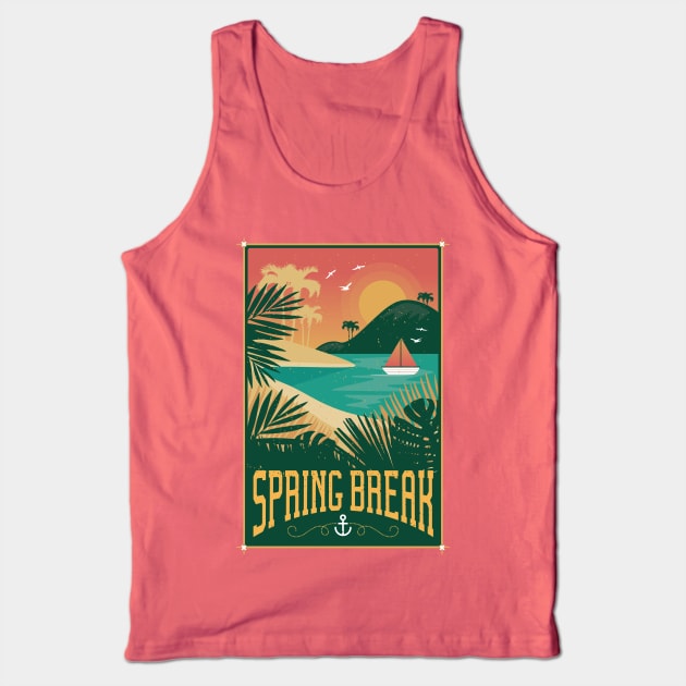 Vintage Spring Break Tank Top by Safdesignx